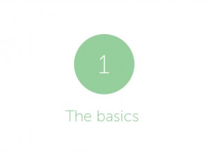 Green circle with white number 1 inside. 'The basics' written below