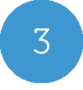 number-three-blue